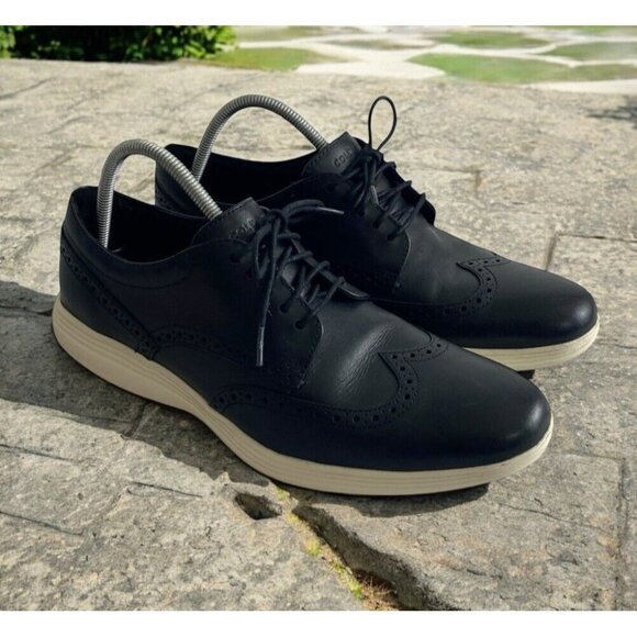 Cole Haan Grand Tour Wingtip Oxford Lace Up Shoes Black Leather Mens 11.5 C29413 main image 11